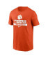 Men's Orange Clemson Tigers Football T-Shirt