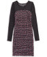 ფოტო #1 პროდუქტის Big Girls Long-Sleeve Printed Mesh Combo Dress