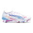 Фото #1 товара Puma Ultra 5 Ultimate Vol. Up Football Mens White Athletic Sneakers 10806301