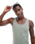 ASOS DESIGN muscle fit vest in mid green