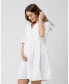 ფოტო #2 პროდუქტის Maternity Paige Poplin Dress White