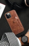 Фото #12 товара Nillkin Nillkin Aoge Leather Case elastyczne pancerne etui z prawdziwej skóry z kieszonką iPhone 12 mini czarny