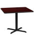 Фото #2 товара 36" Square Laminate Table Top With 30"X30" Table Height Base