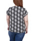 ფოტო #2 პროდუქტის Plus Size Short Extended Sleeve Zip Top