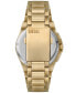 Men's Framed Chronograph Gold-Tone Stainless Steel Watch 44mm