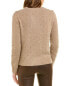 White + Warren Bobble Wool-Blend Sweater Women's Brown S