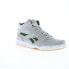 Reebok Royal BB4500 Hi 2.0 Mens Gray Leather Lifestyle Sneakers Shoes