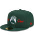 Фото #2 товара Men's x Just Don Hunter Green Milwaukee Bucks 59FIFTY Fitted Hat