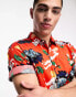 Фото #4 товара Superdry vintage Hawaiian short sleeve shirt in orange