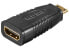Фото #1 товара Techly IADAP-HDMI-MC - Mini HDMI - HDMI - Black