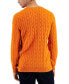 Фото #2 товара Men's Cable-Knit Cotton Sweater, Created for Macy's