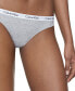 Фото #4 товара Carousel Cotton 3-Pack Thong Underwear QD3587