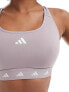 adidas Training PWR mid-support sports bra in lilac