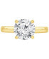 ფოტო #3 პროდუქტის Certified Lab Grown Diamond Solitaire Engagement Ring (3 ct. t.w.) in 14k Gold