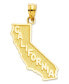 Фото #1 товара Macy's 14k Gold Charm, California State Charm