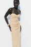 Фото #3 товара Платье миди из смесового льна ZARA