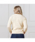 Фото #7 товара Women's Cable Knit Fisherman Sweater