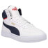 Фото #2 товара Puma Caven Mid Lace Up Mens White Sneakers Casual Shoes 38584303