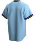 Фото #2 товара Men's Powder Blue Milwaukee Brewers Road Cooperstown Collection Team Jersey