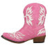 Roper Amelia Snip Toe Cowboy Booties Womens Pink Casual Boots 09-021-1567-3031