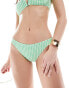 Фото #2 товара & Other Stories gingham bikini bottom in green