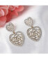 ფოტო #2 პროდუქტის Women's Heart Drop Earrings