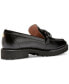 ფოტო #3 პროდუქტის Women's Geneva Chain Hardware Loafer Flats