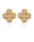 Фото #1 товара Gold-Tone Clip On Button Earrings