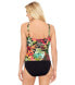 Фото #2 товара Ralph Lauren 300527 Women Midnight Tropical Double Strap Tankini Top sz 6