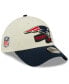 Фото #1 товара Men's Cream, Navy New England Patriots 2022 Sideline 39THIRTY 2-Tone Flex Hat