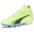 Фото #2 товара Puma Ultra Pro Firm GroundAg Soccer Cleats Mens Yellow Sneakers Athletic Shoes 1