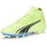 Фото #2 товара Puma Ultra Pro Firm GroundArtificial Ground Soccer Cleats Mens Yellow Sneakers A