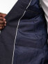 New Look – Strukturierte Anzugjacke mit engem Schnitt in Marineblau
