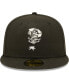 Фото #3 товара Men's Black Lansing Lugnuts Authentic Collection Team 59FIFTY Fitted Hat