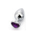 Фото #3 товара Heart Shaped Butt Plug Purple Lavender Size S