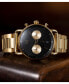 ფოტო #7 პროდუქტის Men's Blacktop Gold-Tone Stainless Steel Bracelet Watch 42mm