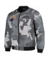 ფოტო #2 პროდუქტის Men's and Women's Gray Los Angeles Lakers 2023/24 City Edition Camo Bomber Full-Zip Jacket