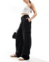 New Look wide leg cargo trouser in black