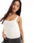 Фото #1 товара Cotton On soft lounge square neck bodysuit cream