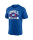 Фото #3 товара Men's Heathered Royal Washington Commanders Americana Tri-Blend T-shirt