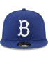 Фото #9 товара Men's Royal Brooklyn Dodgers Cooperstown Collection Wool 59fifty Fitted Hat