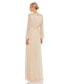 ფოტო #2 პროდუქტის Women's Ieena Embellished Shoulder Blouson Sleeve Evening Gown