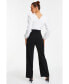 ფოტო #3 პროდუქტის Women's Two Toned Wrap Gold Buckle Jumpsuit