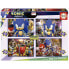 Фото #1 товара EDUCA BORRAS Multi 4 Sonic Prime 50+80+100+150 Pieces Neon Puzzle