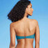 Фото #5 товара Women's Tunnel Keyhole Bandeau Bikini Top - Shade & Shore™ Dark Teal Small