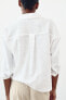 LINEN BLEND SHIRT WITH KNOT DETAIL