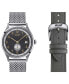 ფოტო #1 პროდუქტის Unisex Swiss Automatic Heritage Small Second 1938 Stainless Steel Mesh Bracelet Watch 39mm Set