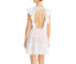 Фото #2 товара Aqua Womens Eyelet Flutter Mini Dress Swim Cover-Up White Size Large