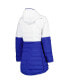 ფოტო #2 პროდუქტის Women's White, Royal Los Angeles Rams Willow Quilted Hoodie Full-Zip Jacket