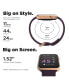 ფოტო #2 პროდუქტის Air 4 Unisex Plum Silicone Smart Strap Smartwatch 41mm